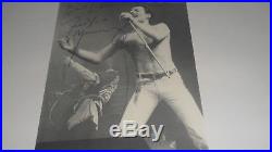 Freddie Mercury Queen Signed Photo With COA, Vintage Very Rare