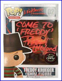 Freddy Krueger Funko Pop Come To Freddy Signed by Robert Englund 100% With COA