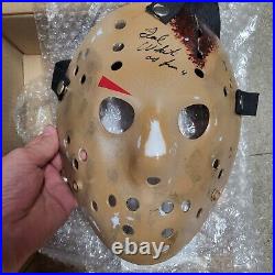 Friday 13th TED WHITE Signed Jason MASK WITH COA