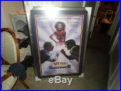 Full sized Weird Science cast autographed custom framed poster with COA
