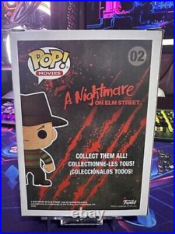 Funko Pop Freddy Krueger #02 Signed by Robert Englund with Beckett COA with S. Pr