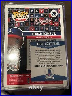 Funko Pop! MLB Ronald Acuna Jr signed with Beckett COA