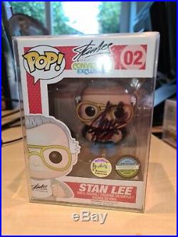 Funko Pop Signed Autograph Stan Lee 02 convention exclusive SDCC Grail with COA