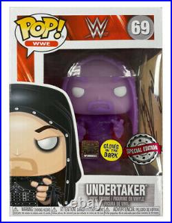 Funko Pop Signed By WWE WWF Star The Undertaker 100% Authentic with COA
