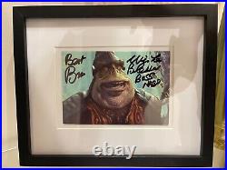 GENUINE Signed Boss Nass (Brian Blessed) Quality Framed Star Wars Print with COA