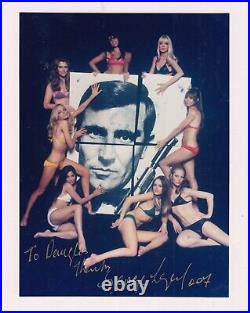 GEORGE LAZENBY AS JAMES BOND HAND SIGNED COLOUR PHOTOGRAPH 10x8 WITH COA