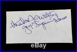 GEORGE SUPERMAN REEVES AUTOGRAPH SIGNED With COA From Heroes And Legends