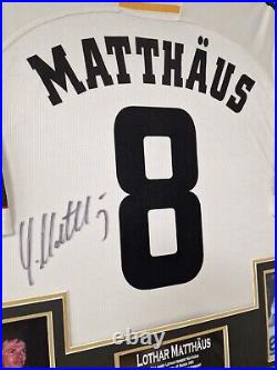 GERMANY Legend Framed Lothar Matthaus Signed Shirt Autographed Jersey with COA