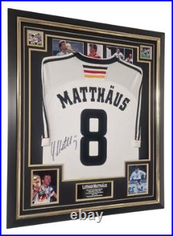 GERMANY Legend Framed Lothar Matthaus Signed Shirt Autographed Jersey with COA