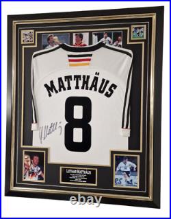 GERMANY Legend Framed Lothar Matthaus Signed Shirt Autographed Jersey with COA