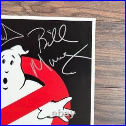 GHOSTBUSTERS MOVIE POSTER 11x17 SIGNED & AUTHENTICATED with COA