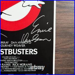 GHOSTBUSTERS MOVIE POSTER 11x17 SIGNED & AUTHENTICATED with COA