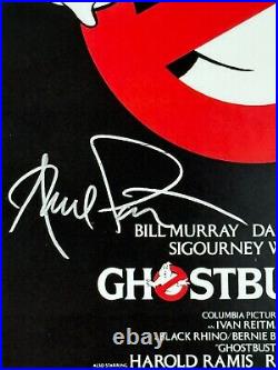 GHOSTBUSTERS MOVIE POSTER 11x17 SIGNED & AUTHENTICATED with COA