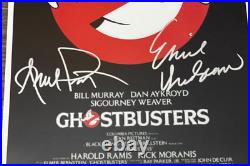 GHOSTBUSTERS Signed Movie Poster 11x17 with COA Authentic Memorabilia