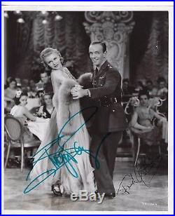 GINGER ROGERS FRED ASTAIRE Hand Signed 8x10 Autographed RKO Photo With COA
