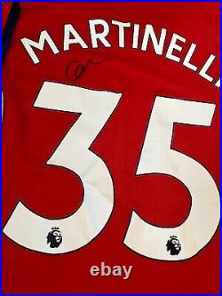 Gabriel Martinelli SIGNED Arsenal FC Football Shirt Medium Autograph with COA