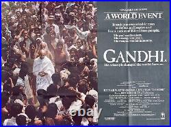Gandhi' Hand Signed (John Briley) Original Cinema Poster 40x30 inch (with COA)