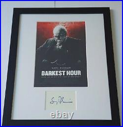 Gary Oldman Hand Signed with COA Darkest Hour Print Framed New