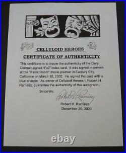 Gary Oldman Hand Signed with COA Darkest Hour Print Framed New