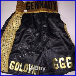 Gennady GGG Golovkin Autographed Boxing Trunks with Fight Plaza COA