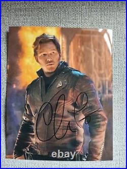 Genuine Signed 8x10 Photo, Chris Pratt (The Guardians of the Galaxy) With COA