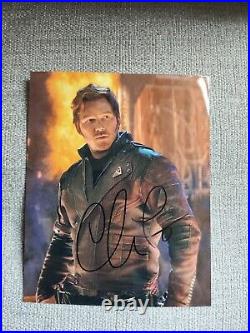 Genuine Signed 8x10 Photo, Chris Pratt (The Guardians of the Galaxy) With COA