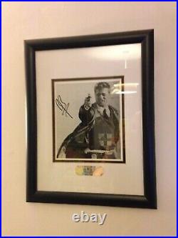 Genuine Signed/Framed Picture of Brad Pitt From Movie Seven With COA