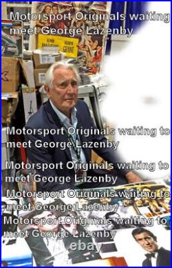 George Lazeby & Diana Rigg James Bond Signed Photograph 2 With Proof & COA