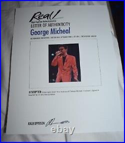 George Michael signed photo 11 x 14 with REAL Epperson COA