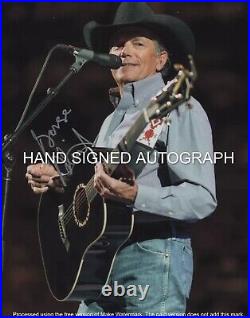 George Strait Signed 8 1/2 By 11 Photo With Coa