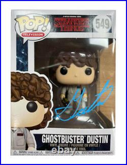 Ghostbusters Dustin Funko Pop With Name Signed by Gaten Matarazzo 100% With COA
