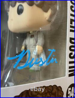 Ghostbusters Dustin Funko Pop With Name Signed by Gaten Matarazzo 100% With COA
