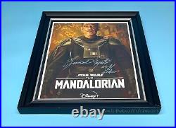 Giancarlo Esposito Signed The Mandalorian Movie Poster Framed With Proof & COA