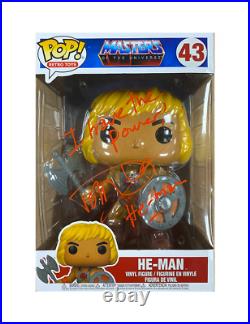 Giant He-Man Funko Pop Signed by Dolph Lundgren With Monopoly Events COA