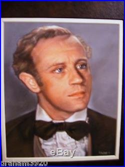 Gone With the Wind ASHLEY (LESLIE HOWARD) AUTOGRAPHCOA Pastel Painting