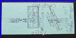 Greta Garbo Bank Check Signed to her Longtime Housekeeper July 3 1970 with COA