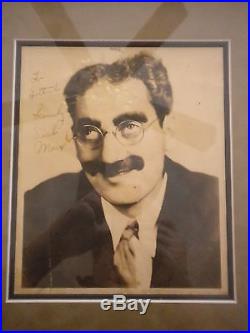 Groucho Marx Autograph Signed Photo Authentic Marx Brothers With COA