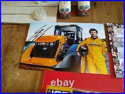 Guy martin signed JCB and photo with coa number 8of 10