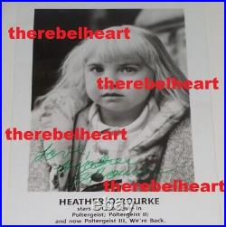 HEATHER O'ROURKE SIGNED PHOTO'Love' Autograph POLTERGEIST III AGENCY With COA