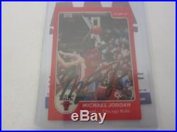 HIS AIR! MICHAEL JORDAN hand-autographed card. AUTHENTICATED WITH COA