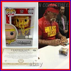 HULK HOGAN TEARING SHIRT SIGNED #149 WWE Funko POP! Exclusive with COA & PICTURE