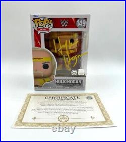 HULK HOGAN TEARING SHIRT SIGNED #149 WWE Funko POP! Exclusive with COA & PICTURE