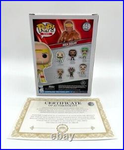 HULK HOGAN TEARING SHIRT SIGNED #149 WWE Funko POP! Exclusive with COA & PICTURE