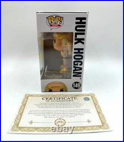 HULK HOGAN TEARING SHIRT SIGNED #149 WWE Funko POP! Exclusive with COA & PICTURE