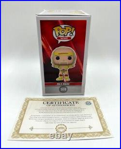 HULK HOGAN TEARING SHIRT SIGNED #149 WWE Funko POP! Exclusive with COA & PICTURE