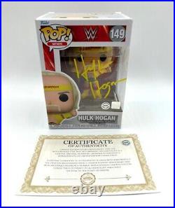 HULK HOGAN TEARING SHIRT SIGNED #149 WWE Funko POP! Exclusive with COA & PICTURE