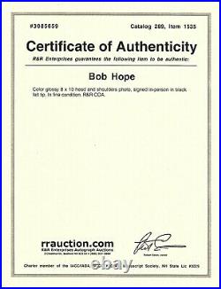 Hand Signed 8x10 photo BOB HOPE Road Movies with Bing Crosby BRANDO MONROE + COA