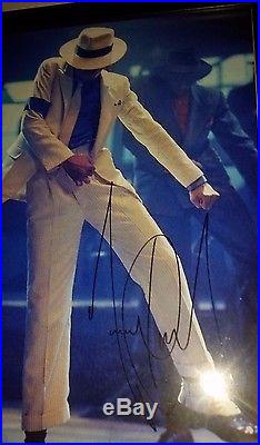 Hand Signed By Michael Jackson With Coa Smooth Criminal Framed 8x10 Autographed