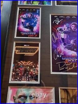 Hand Signed Cast Gardians Of The Galaxy 3 Framed With Coa