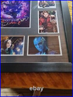 Hand Signed Cast Gardians Of The Galaxy 3 Framed With Coa